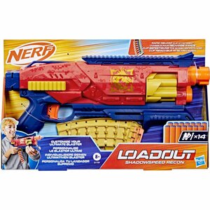 Nerf Load Out Shadowspeed Recon Blaster + 14 Darts