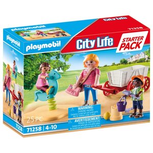 Playmobil 71258 Starter Pack City Life Kinderoppas Bolderwagen
