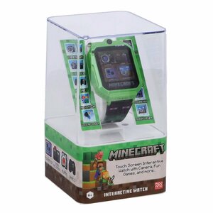 Minecraft Smartwatch met 26 Games Groen/Zwart