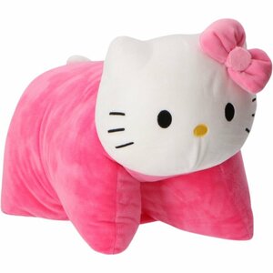 Hello Kitty Knuffelkussen 45x28 cm Roze/Wit