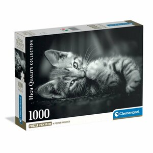 Clementoni High Quality Collection Puzzel Kitten 1000 Stukjes + Poster