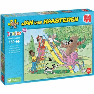 Jumo Puzzel Jan van Haarsten Junior De Gladde Glijbaan 150 Stukjes