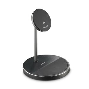 Hama 2in1 Draadloze Qi2 Oplader 15W Zwart