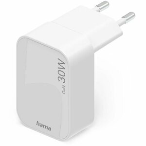 Hama Snellader GaN 1x USB-C PD 30W Wit