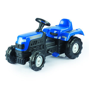 Dolu Traptractor met Claxon Blauw/zwart​​​​​​​