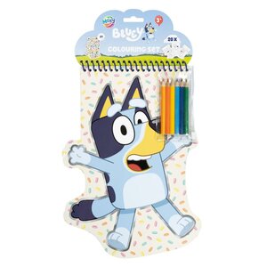 Bluey Kleurblok met 6 Potloden + 57 Stickers