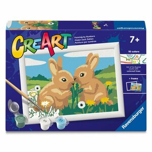 Ravensburger CreArt Schilderen op Nummer Vrolijke Konijnenvriendjes