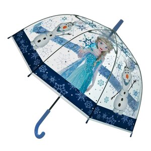 Disney Frozen Kinderparaplu Blauw/Transparant