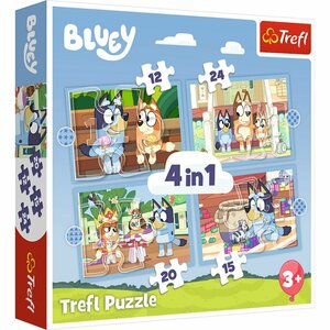 Trefl Bluey 4in1 Puzzel 12-24 Stukjes