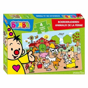 Bumba Puzzel Boerderijdieren 4 Stukjes