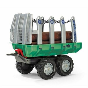 Rolly Toys 122158 RollyTimber Trailer 82x46x65 cm Groen