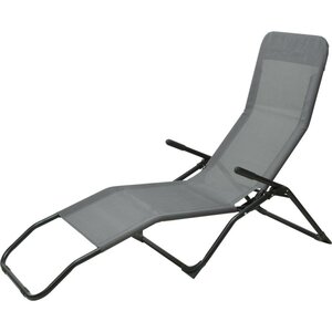 Siesta Lounger Donkergrijs/Zwart