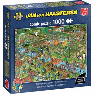 Jumbo Puzzel Jan van Haasteren De Volkstuintjes 1000 Stukjes + Poster
