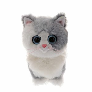 TY Beanie Boo Knuffel Grijs-Witte Kat 15 cm