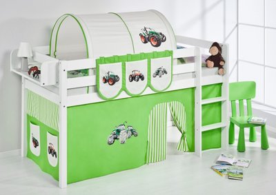 Halfhoogslaper Tractor Groen met tent