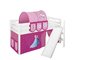 Halfhoogslaper Frozen Roze met tent en schuine glijbaan_