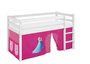 Halfhoogslaper Frozen Roze met tent_