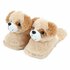 Pluche Kinderpantoffels Hond Maat 28-30 Beige_