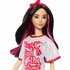 Barbie Fashionista Pop Witte Jurk Donker Haar_