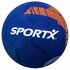 SportX Rubberen Voetbal 22 cm Blauw/Oranje_ SportX Rubberen Voetbal 22 cm Blauw/Oranje_