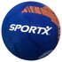 SportX Rubberen Voetbal 22 cm Blauw/Oranje_ SportX Rubberen Voetbal 22 cm Blauw/Oranje_
