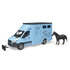 Bruder 02674 Mercedes Benz Diertransporter + Paard_ Bruder 02674 Mercedes Benz Diertransporter + Paard_