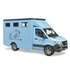 Bruder 02674 Mercedes Benz Diertransporter + Paard_ Bruder 02674 Mercedes Benz Diertransporter + Paard_