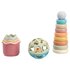 Jipy Bioplastic Giftset Stapeltoren Bad Stapelbekertjes + Speel Ratelbal_