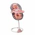 3in1 Poppenstoel 42x40x40 cm Grijs/Roze_