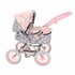 Poppenwagen 65x35.5x75 cm Grijs/Roze_