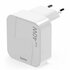 Hama Snellader GaN 2x USB-C Inklapbare Mini-Oplader PD 40W Wit_
