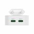 Hama Snellader GaN 2x USB-C Inklapbare Mini-Oplader PD 40W Wit_