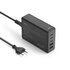 Hama USB Laadstation 5 Poorten GaN Snellader 3x USB-C 2x USB-A PD 140W Zwart_