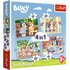 Trefl Bluey 4in1 Puzzel 12-24 Stukjes_