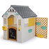 Dolu Tuin Speelhuis met Accessoires Wit/Grijs 140x127x107.5cm_