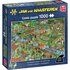 Jumbo Puzzel Jan van Haasteren De Volkstuintjes 1000 Stukjes + Poster_