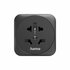Hama Reisadapter Type E/F 3-polig EU 1x USB-C 1x USB-A PD 20W Zwart_