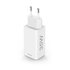 Hama Snellader + Kabel 2x USB-C PD/QC Mini-oplader 35W 1 m Wit_