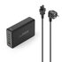 Hama USB Laadstation 5 Poorten GaN Snellader 4x USB-C 1x USB-A PD 240W Zwart_