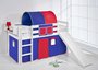 Halfhoogslaper Blauw rood met tent en glijbaan_