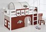Halfhoogslaper Tractor Bruin met tent_