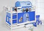 Stapelbed Star Wars Blauw met tent en lattenbodems_